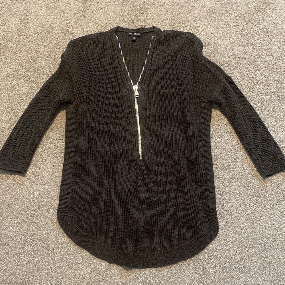 Express green sweater